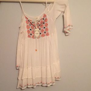 Exist  off the shoulder medium boho dress.